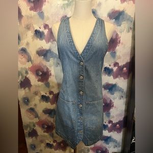 Free people denim mini dress